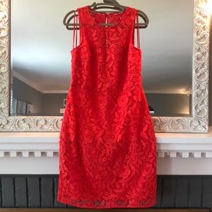 J Crew lace overlay dress